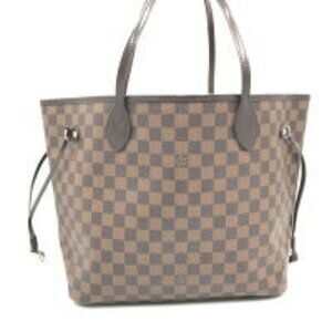 Louis Vuitton Ebene Les Damier Neverfull Tote Bag Brown